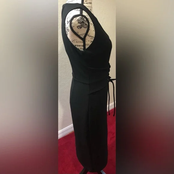 New LuLu’s Little Black Corset Mid Dress-Size Small - Picture 3 of 4